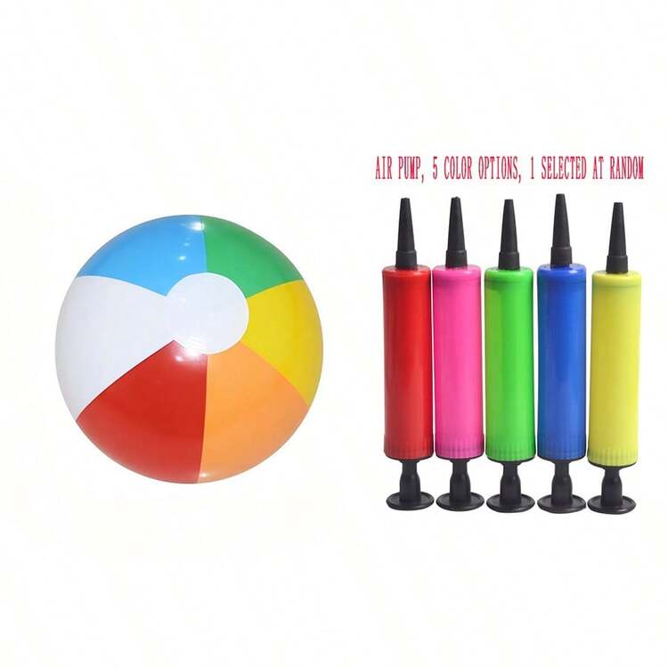 1 quả bóng bãi biển bơm hơi - Chất liệu PVC bền, họa tiết cá nhiệt đới, dứa và sao biển phối màu ngẫu nhiên, thích hợp cho tiệc bể bơi, vui chơi mùa hè ngoài trời | Bóng bơi bơm hơi | Không khí mùa hè | Phụ kiện bãi biển - Kiểu dáng ngẫu nhiên - Nhiều màu - Xem 5