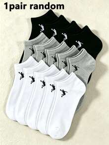 1/9/15/30 Pairs Unisex Basketball Pattern Invisible Socks, Soft & Breathable, Moisture-Wicking, Suitable For Various Occasions Like Sports, Casual, Business, All Seasons - Multicolor - View 10