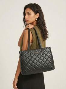 Valentino Women's Zippered Spacious Premium Daily Weekend Gym Black VBS3KK10-R001 - Black - View 1