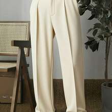 New Lightweight Business Casual Pants For All Seasons, Perfect For Commuting And Everyday Wear - 杏色 - 查看 1