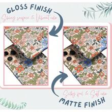 [24h Shipping From DE] Apple 17pro Max Liberty Print Blue White Cute Daisy Flower Floral Personalized Gift Customize Phone Case  13 Pro Max 12 Mini 11 X XR XS  S22 23 24 25 26 - 圖片色1pcs - 查看 6