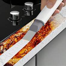 Long Handle Multi-Function Gap Brush, Used To Remove Kitchen Dirt And Clean Stove Gaps. Also Suitable For Bathroom And Toilet. Can Be Used To Clean Door Gaps, Windows, Floor Tiles, Etc. No Cleaning Dead Angles. - Long-handled Stiff-bristled Crevice Brush - View 7