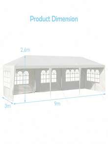 10x30 FT Pop Up Camping Tent With 5 Removable Sidewalls – Heavy Duty Sun Canopy For Outdoor Party & Wedding, Picnic & Beach Essentials, Summer Camping Must Haves, Great Fathers Day Gift, Travel & Patio Furniture.Her Grad & Dad Gift - B - View 3