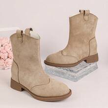 ETHZUDFKL Giày bốt cao bồi nữ phong cách vintage phương Tây, thiết kế đinh tán rỗng, bốt da lộn giả cao cổ trung, gót thấp dày, mặc thường ngày, giày thời trang thu/đông, bốt phong cách phương Tây nữ, bốt cao bồi nữ, bốt rỗng, bốt cổ ngắn, bốt cổ trung, bốt gót dày, bốt thường ngày, bốt thời trang, bốt vintage, bốt Y2K, bốt mùa thu, bốt màu nâu, bốt da lộn, bốt giá rẻ, bốt xuân/hè, bốt cổ ngắn mùa hè nữ - Màu Khaki - Xem 19