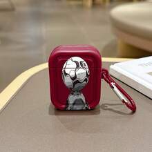 Burgundy Protective Case Compatible With Apple Wireless Earphone Case, Scratch-Resistant And Anti-Drop - Multicolor - View 3