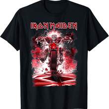 IronS MaidenS Eddie Bike T-Shirt - 黑色 - 查看 1