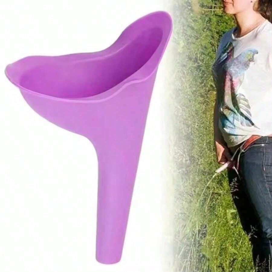 10 piezas Orinal de emergencia portátil para mujeres - Diseño compacto y vertical, apto para uso al aire libre, plástico duradero