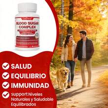 Gwynne Blood Sugar Complex 90 Cápsulas | Apoya Niveles Saludables de Azúcar en la Sangre dentro del Rango Normal | Con Vitamina C, E, Biotina, Magnesio y Cromo - 2 piezas - Ver 4