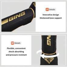 GING Boxing Muay Thai Shin Guards, Sanda Combat Sports Shin Pads, Adult & Youth Unisex Training Protective Gear, Thickened Taekwondo - Multicolor - View 7