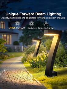 LED Solar 7-Shaped Ground Lights, Yard Decorative Lights, Suitable For Lawn, Garden, Outdoor, Park Landscape Atmosphere Lighting Ground Lights, Lighting Lights, Solar Ground Lights - Floor Lamp - View 7