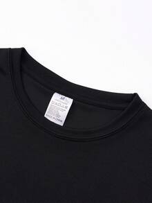 Camisetas, Camiseta Gráfica para Hombre "Thrill Seeker" |   Estilo Urbano de Motociclista, Suave y Transpirable, 100% Fibra, Diseño con Estampado Atrevido, Cuello Redondo, Manga Corta, Camisa Casual de Verano, Tela Ligeramente Elástica - Negro - Ver 5