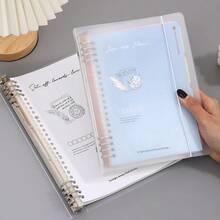 BOBO RABBIT Sổ tay rời A5 B5, bìa cứng trong suốt, có dòng kẻ, 120 trang, bìa PP chống thấm nước, thích hợp cho học sinh, văn phòng, làm nhật ký kế hoạch. - Nhiều màu - Xem 5