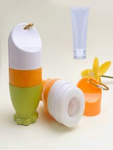 Chai đựng sữa dưỡng thể tái sử dụng 50/100ml với đầu bôi có thể tháo rời, tiện lợi khi đi du lịch, dùng để đựng kem dưỡng ẩm và dầu xả tóc. - Nhiều màu - Xem 8