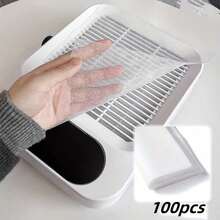 100pcs Round Nail Dust Filter Papers, Nail Dust Collection Cleaning Accessories - Multicolor - View 1