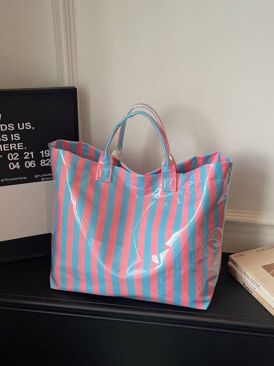2026 New Fashion Large Capacity Shoulder Bag For Women, Stylish Tote Bag For Shopping And Casual Use - Blue - View 1