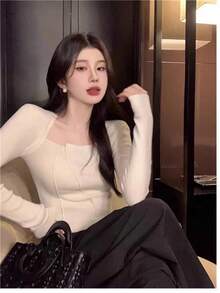 Women Tops - Apricot - View 3