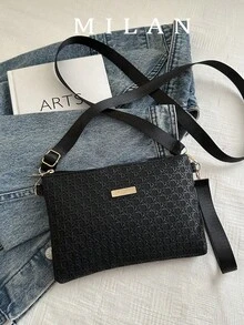 New Rhombus Women's Handbag, Versatile Shoulder Bag, Niche Crossbody Sweet Mini Square Bag, Spring/Summer - Black - View 6