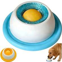 1pc Anti-Slip Slow Feeder Bowl For Dogs & Cats, With Rotating Licking Ball, Suitable For Liquid & Wet Food, Relieve Anxiety, Increase Interactive Fun, Keep Pets Happy & Busy - 150ml - View 10