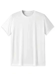 Camiseta Deportiva 100% Poliéster Dry Fit Antitranspirante Para Gimnasio Running - Blanco - Ver 3