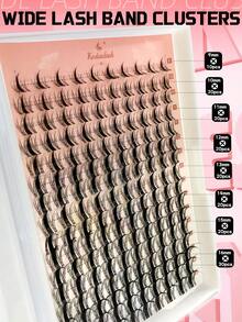 D Curl 160PCS Manga Lash Clusters DIY Eyelash Extensions Fairy Eyelash Clusters D Curl Spiky Anime Lashes Wispy Individual Lashes 9-16mm Clusters For Manga Lash Look - D - 查看 11