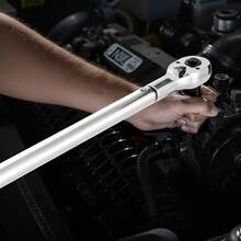 Click Torque Wrench, 3/4 Inch Drive, 100-600 Lbf-Ft / 136-814N.M, Dual-Direction Torque Wrench Set With Dual Range Scales, 48-Tooth, ±3% High Precision, Alloy Steel, For Automobile Repair - 3/4 英寸 - 查看 9