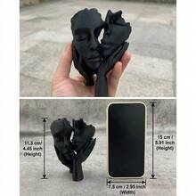 Plastic Abstract Sculpture Embracing Figurine, Warm Hug Statue, Suitable For Home Office Decor, Modern Art Wedding Anniversary Gift, Symbolizing Love And Connection - A - View 8