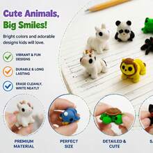 3D Printed Cute Animal Figurines, Movable Joints, Perfect Home Decor Collection, Car Decoration, Gift For Animal Lovers - 彩色 - 查看 5