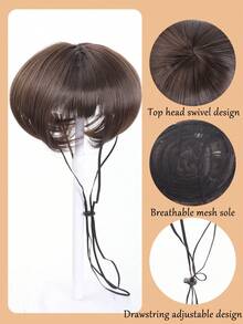Woven Pet Wig Cap With Bob Style Haircut For Dogs - Unisex-Adult Elastic Net Sports Wig Occasions Funny Braided Hairstyle Accessory For Various Holiday Celebrations, Halloween - Multicolor - View 4