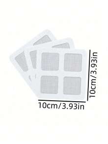 30pcs Shower Drain Hair Catcher Filters - Easy To Use Drain Filter Stickers, Disposable Drain Covers For Shower, Sink And Laundry Room, Self-Adhesive Drain Hair Stopper, Disposable Drain Filters, Back To School Essential, Flexible Mesh Design, Plastic Material, No Tools Needed, Anti-Clogging - A - View 3