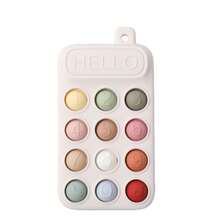 Baby Silicone Phone Teether, Dopamine Colorful Series, Multiple Colors To Attract Baby's Attention, Chewable, Relieve Teething Discomfort, Multi-Functional Press And Stress Relief Toy - Multicolor - View 9