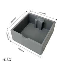 Boîte de frappe silencieuse en silicone, bac à marc de café, bac à déchets assorti à la machine à café, boîte de rangement de poudre pour usage domestique - Voir 2