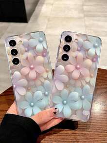1 Piece Soft Phone Case With Fashionable Tulip Flower Design, Compatible With Huawei, Honor, Galaxy, 12T, 13T - 透明 4 - 查看 2
