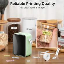 Marklife Thermal Label Printer For IOS & Android - Portable Sticker Maker Machine With Self-Adhesive White Label Roll | No Ink Needed, Instant Printing For Home, Kitchen Jar Labels, School Supplies, Clothing Name Tags, Office Storage & Gift Packaging - Multicolor - View 10