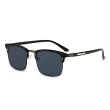 1 Pair Men's High-End Fashion Half-Frame Square Glasses, Suitable For Outings, Parties, Daily Wear, Beach, Vacation - Multicolor - View 3