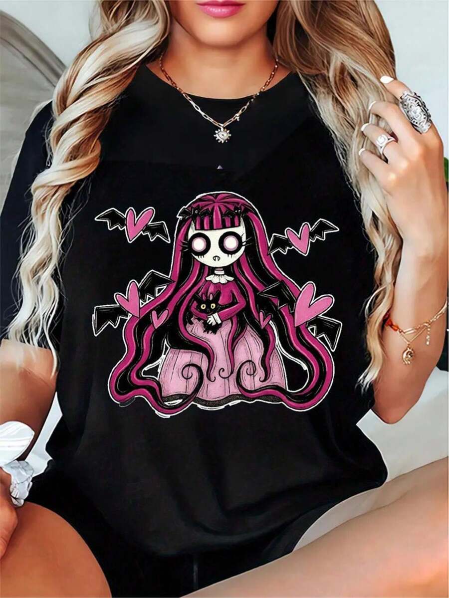 Women T-Shirts - Black - View 1