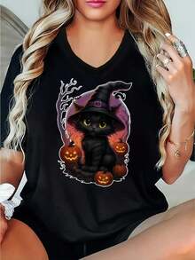 Women T-Shirts - Black - View 10