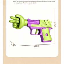 Fair Rock-Paper-Scissors Toy Gun, Stress Relief Gesture Game Toy For Young Adults - Purple Radish Rock-paper-scissors Gun (OPP Bag) - View 2