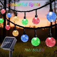 1pc 16/23/39ft 20/50/100 LED Bulb Solar Crystal Ball String Lights, Bubble Lights, Waterproof Solar Outdoor Lighting Strip, 8 Lighting Modes, Suitable For Shops, Gardens, Camping, Parties (Multi-Color/Warm White/White), Halloween And Christmas Decor, Autumn Decor, Home Decor, Outdoor Decor - Solar Bubble Ball - View 17