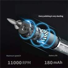 Rechargeable Electric Nail Trimmer Pen, Multi-Speed Adjustment Forward/Reverse, Fashionable Portable Manicure Tool With Various Nail Grinding Heads For Trimming And Removal, Perfect Gift Choice - Multicolor - View 8