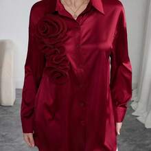 Women Blouses & Shirts - Dark Green - View 6