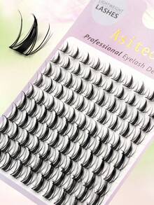 100pcs D-Curl Spiky Anime Style Eyelashes, Suitable For Daily Use, Beginner Eye Makeup, Cosplay, Party, Anime Individual False Eyelashes - D - View 2