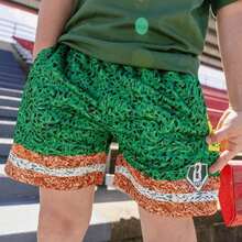 Summer New Children/Youth Shorts Baseball Lifestyle 101 Backyard To Big League Shorts Oversized Breathable Quick Drying Shorts - KD1071ZXH - 查看 5