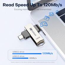 Flash Drive USB Kodak 64GB, Kapasitas Opsional 32GB/64GB/128GB/256GB, Antarmuka USB 3.2, Cocok Untuk Penyimpanan Foto Dan Video, Kompatibel Dengan Android/PC/Ponsel, Sempurna Sebagai Hadiah Bisnis - View 4