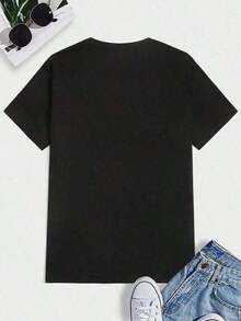 Women T-Shirts - Black - View 2