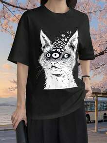 Women T-Shirts - Black - View 1