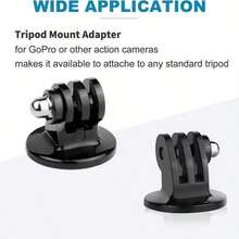 chaohongjia 6-Piece Set Suitable For To 1/4 Inch Adapter, Action 6/5 Pro/4 Sports Camera Selfie Stick Interface To 1/4 Inch Screw - View 2