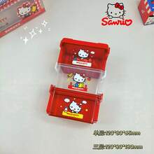 Sanrio Hello Kitty Stackable Storage Box, Desktop Student Stationery & Small Accessories Organizer - A - View 2