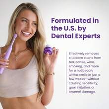 PurelyWHITE DELUXE Simply Purple Brightening Powder, Enamel No Sensitivity Toothpaste Whitening Powder, Conceals Stains From Coffee, Tea, Food, Wine And Tobacco, V34 Purple Toothpowder Teeth Cleaning Powder, Teeth Whitening Kit Deeply Moisturizes Hydrates Skin With Long Lasting Brightness, Enhanced Elasticity Vitality Boosting Formula For Radiant Smile - 藍色 - 查看 9