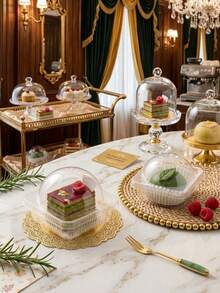 10/50pcs Kotak Kemasan Persegi Transparan Tebal yang Ditingkatkan, Cocok untuk Tiramisu, Kue Lapis, Mousse Susu Kedelai, Makanan Penutup, dan Lainnya, Dapat Digunakan Kembali - MultiWarna - View 6