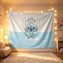 Tranh treo tường Disney Lilo & Stitch, hình vẽ Stitch dễ thương theo phong cách phác thảo với nền hai tông màu, chất liệu vải mềm nhẹ, thích hợp trang trí phòng ngủ, phòng khách và ký túc xá. - 0 - Xem 6